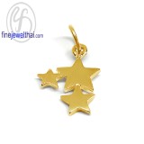 จี้ดาว จี้ทองสีชมพู จี้พิ้งค์โกลด์  พิ้งค์โกลด์แท้  P1074PGe